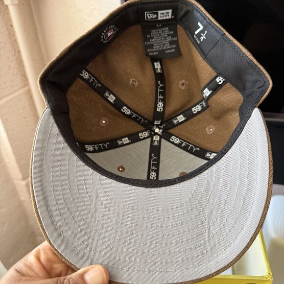 Los Angeles Dodgers Logo Scribble New Era Fitted Hat Cap Size 7 1/4 MLB Basebal - Picture 7 of 8